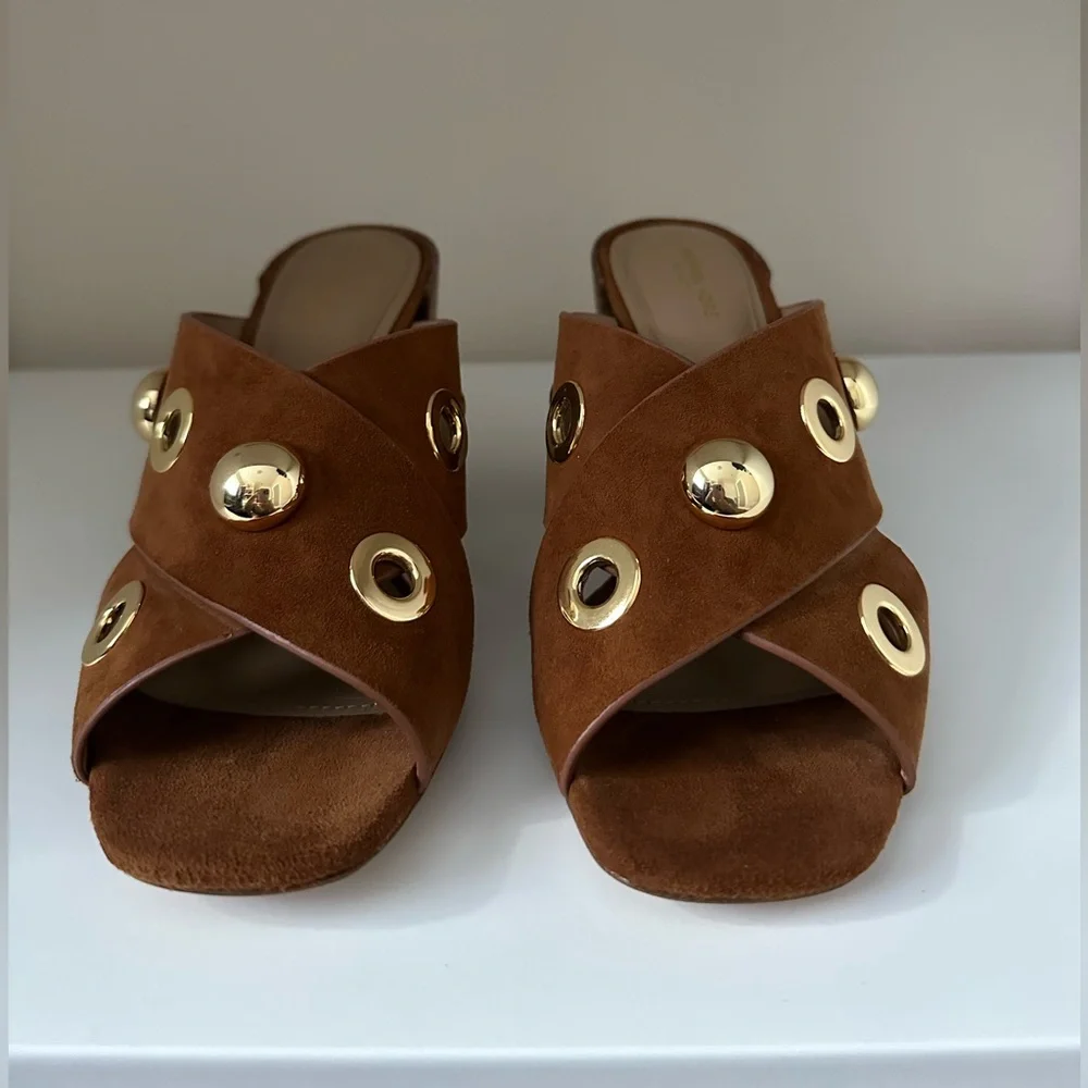 Michael Kors Collection Brianna Suede Mule - Picture 2 of 8